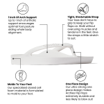 Arch Support Flip Flops - Classic - White